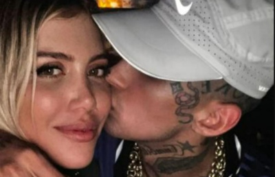 Wanda Nara volvi&oacute; a acercarse a L-Gante