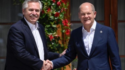 El presidente Alberto Fern&aacute;ndez recibe hoy al canciller alem&aacute;n Olaf Scholz