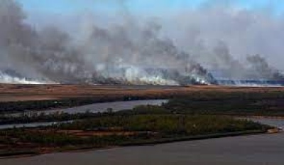 El humo de los incendios lleg&oacute; al AMBA