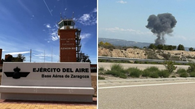Un avi&oacute;n del Ej&eacute;rcito se estrell&oacute; y el piloto logr&oacute; saltar segundos antes de que explote