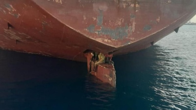 Cruzaron el Atl&aacute;ntico escondidos 13 d&iacute;as en el tim&oacute;n de un barco