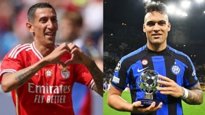 Duelo de argentinos en Champions League: el Inter de Lautaro derrot&oacute; 1-0 al Benfica de Di Mar&iacute;a