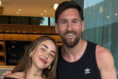 Encuentro rosarino: Nicki Nicole visit&oacute; a Messi y Antonela Roccuzzo