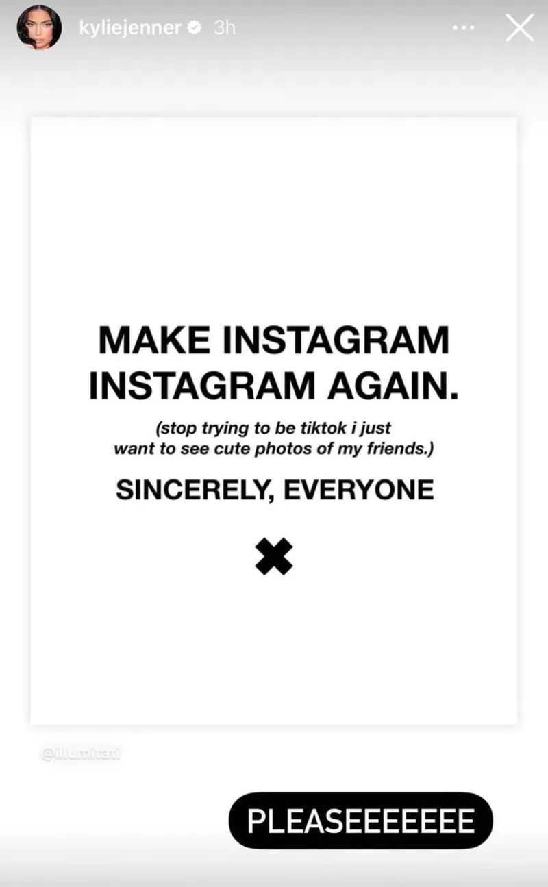 Kylie y Kim Kardashian le piden a Instagram que deje de copiar a TikTok