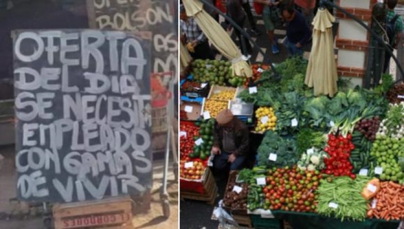 Una verdulería está buscando un empleado con ”ganas de vivir”