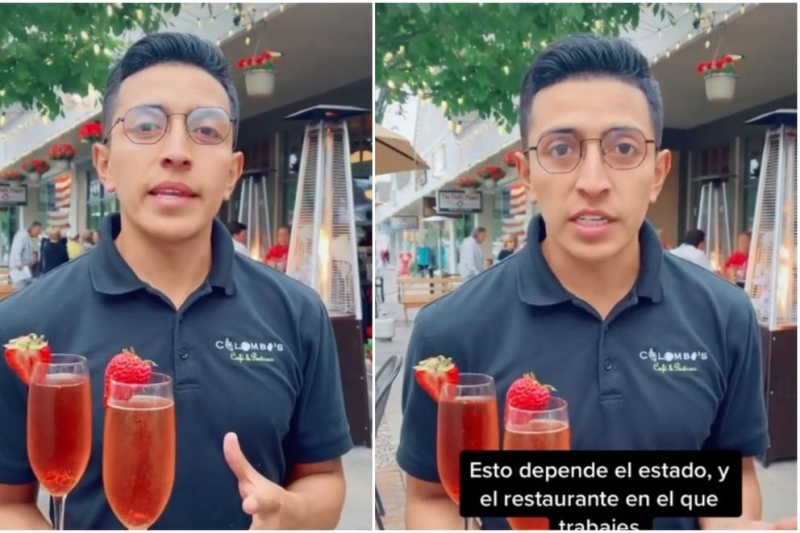 Mesero sorprende al revelar cuánto gana trabajando en Estados Unidos