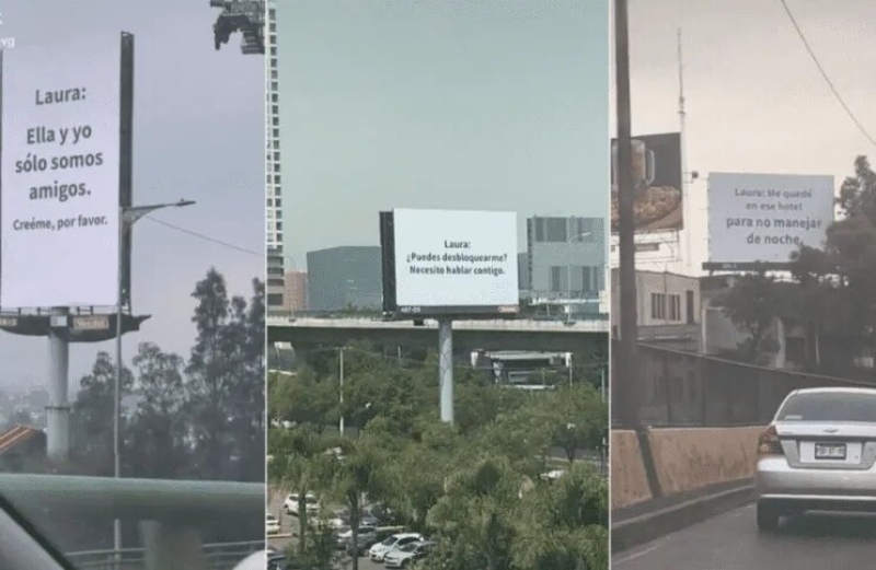 Los insólitos carteles de disculpas en México