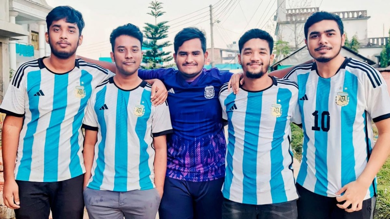 Como siempre, Bangladesh festejó el triunfo de la Scaloneta