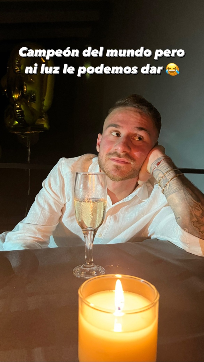 Ale Mac Allister sin luz en año nuevo