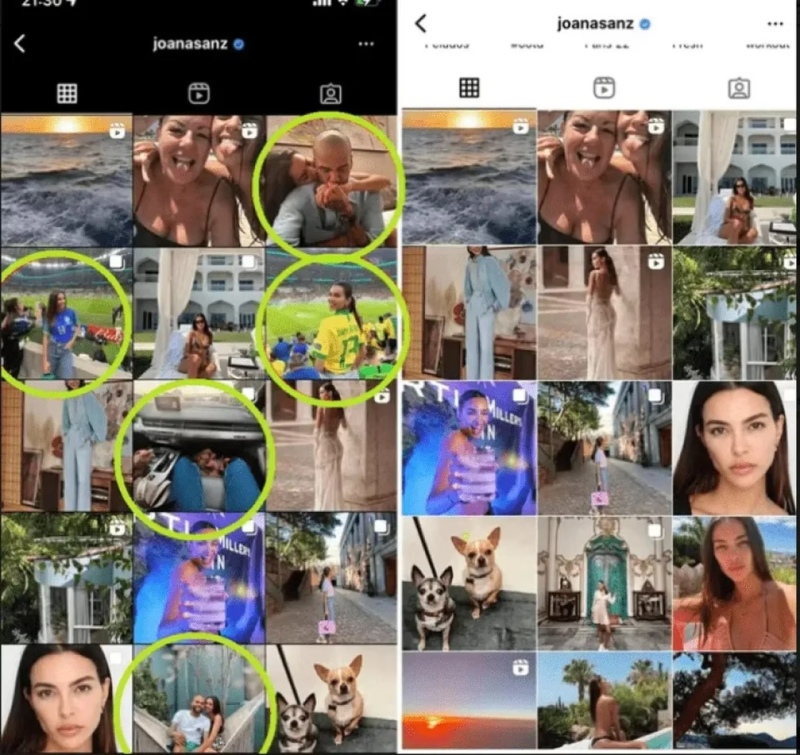 La novia de Dani Alves eliminó todas las fotos con el futbolista